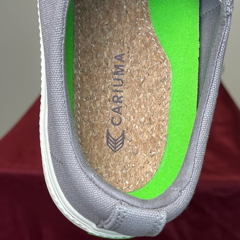 Cariuma OCA Low Grey Canvas Sustainable Organic Vegan Shoes 8.5 - Picture 5 of 9